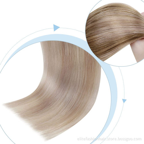 Wholesale Natural Remy Human Hair Extensions for Women Clip in Human Hair Extensions Double Weft Human Hair Clip in Extensions